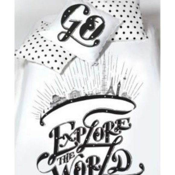 ORGANIC COTTON EXPLORE DUVET COVER TWIN - Picture 3 of 4